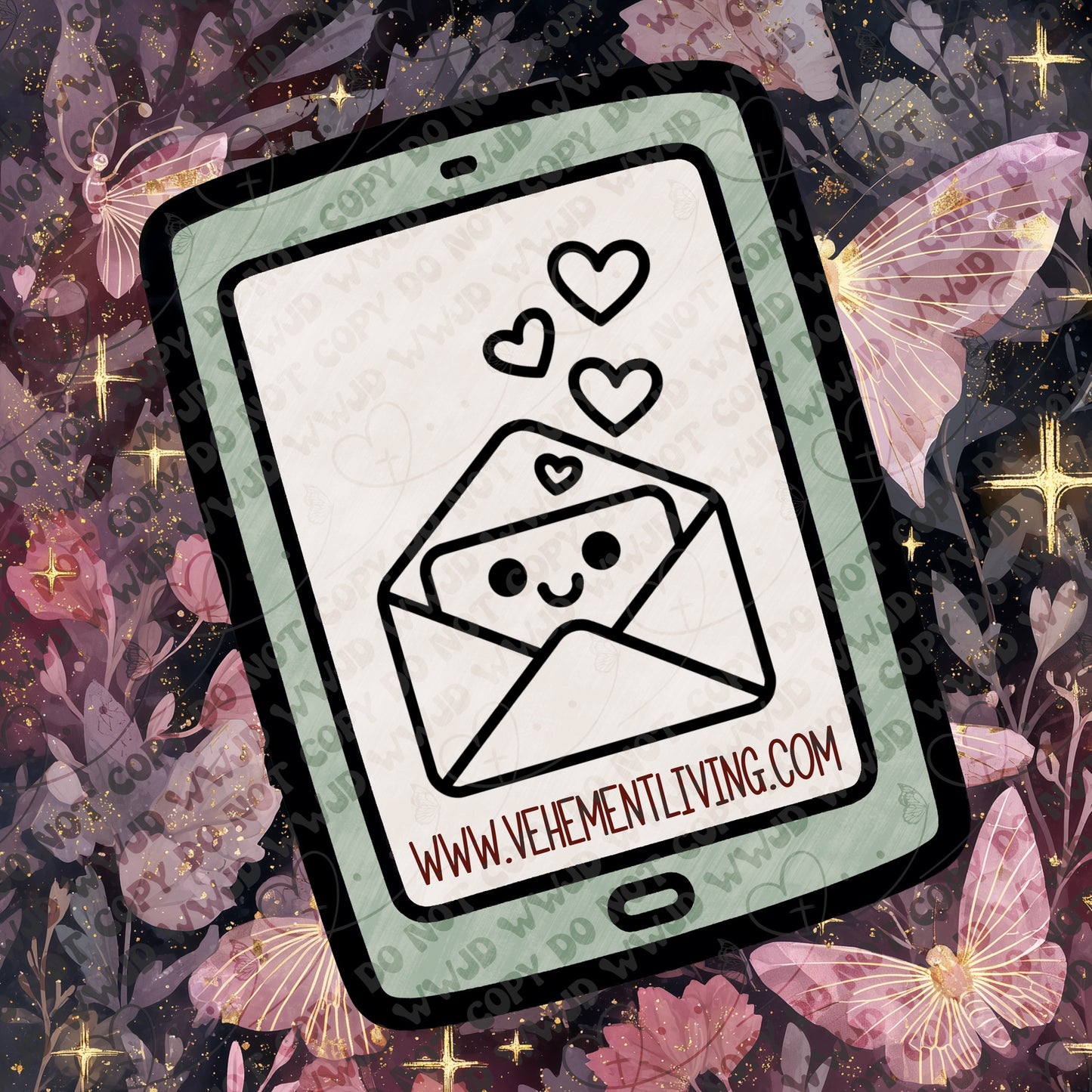 February Lineart PNG + Stamps