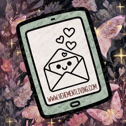 February Lineart PNG + Stamps