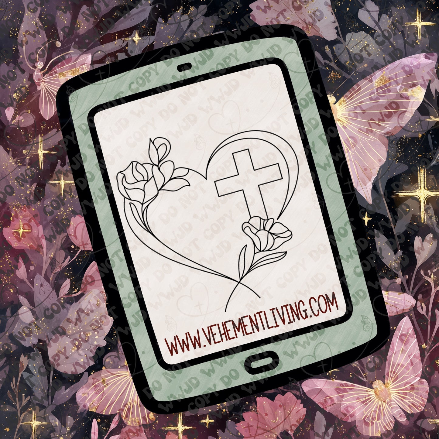 February Lineart PNG + Stamps
