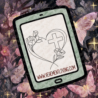 February Lineart PNG + Stamps