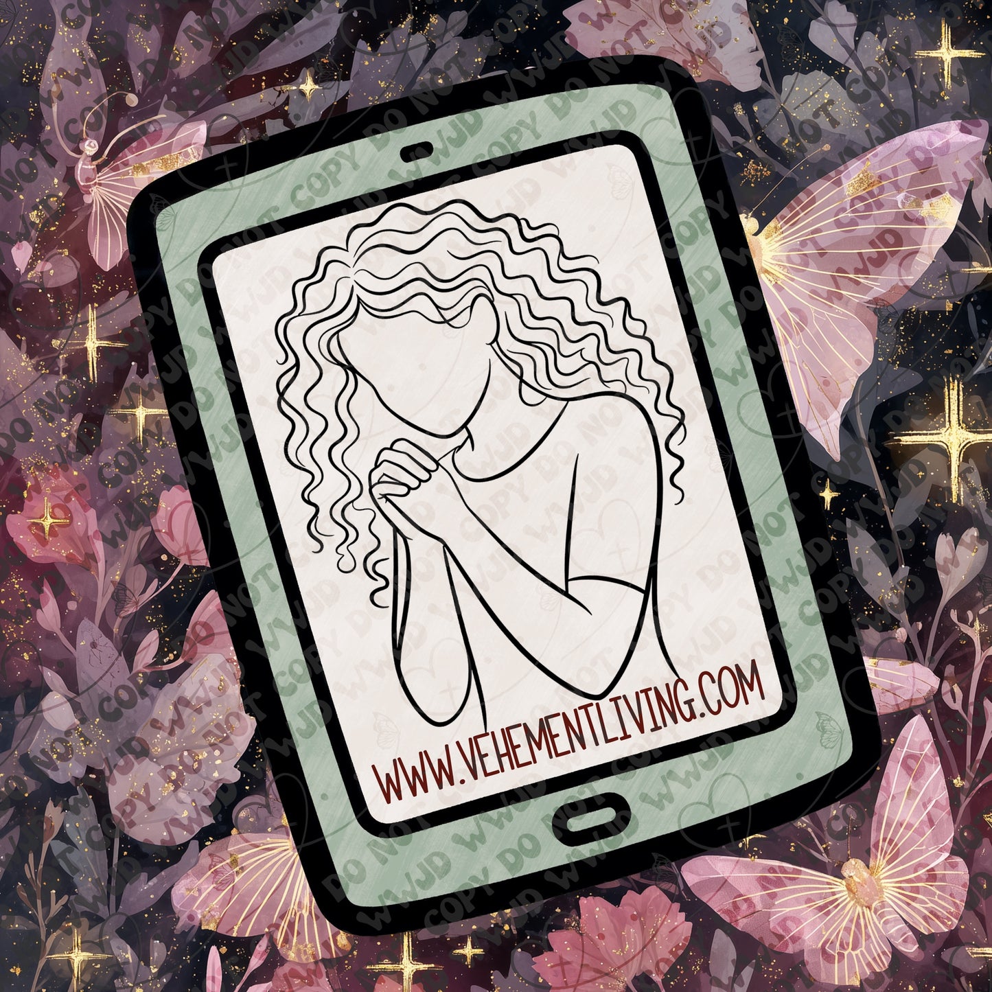 February Lineart PNG + Stamps