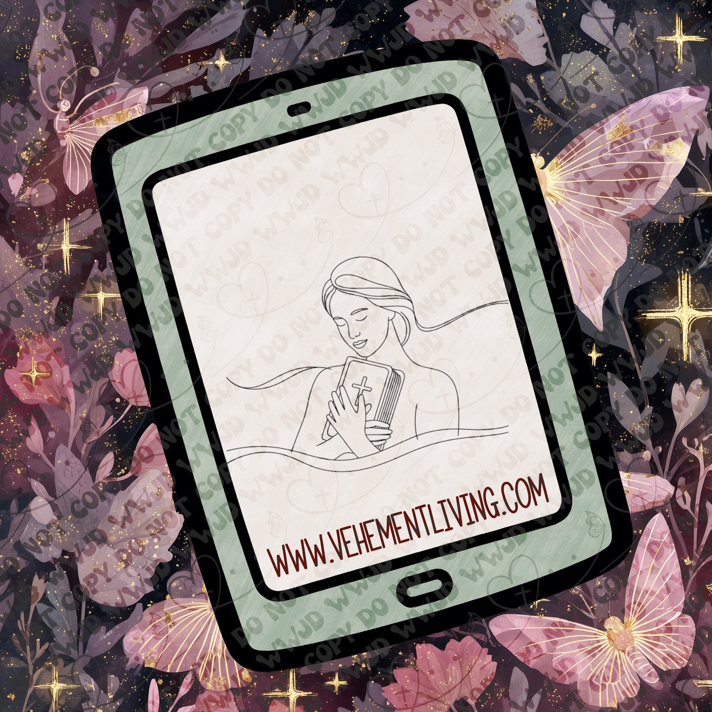 February Lineart PNG + Stamps