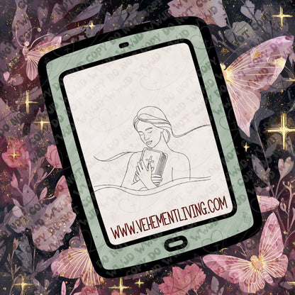 February Lineart PNG + Stamps