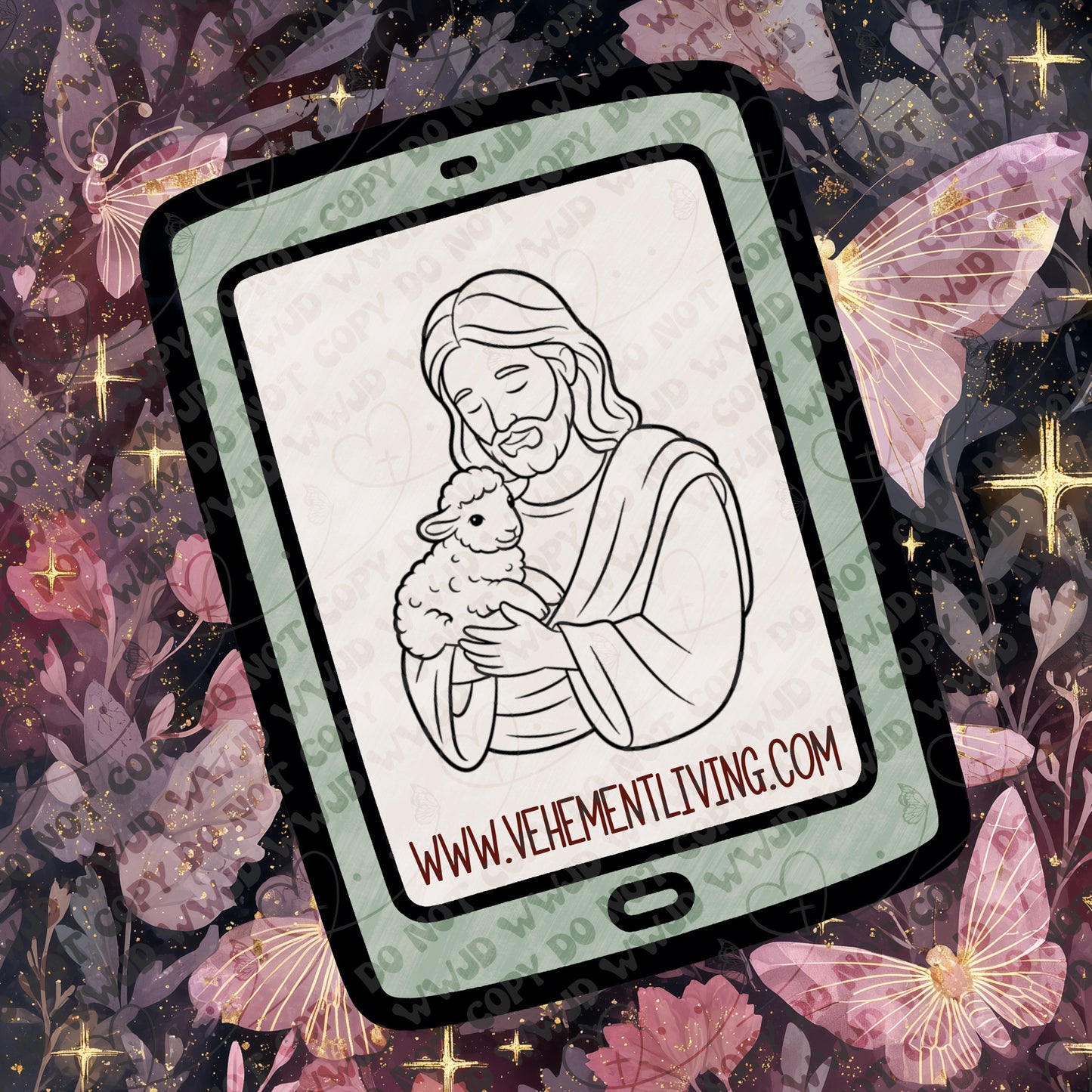 February Lineart PNG + Stamps