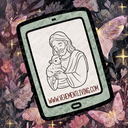 February Lineart PNG + Stamps