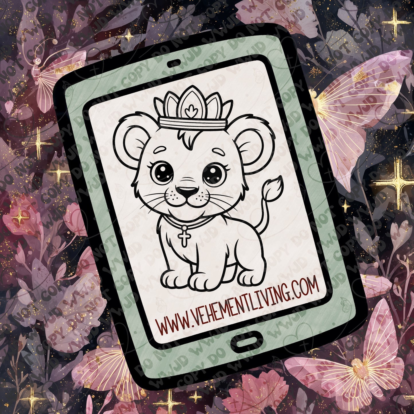 February Lineart PNG + Stamps