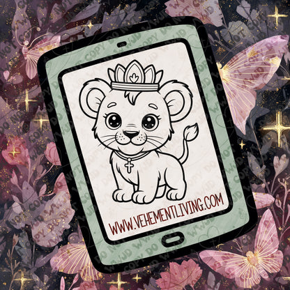 February Lineart PNG + Stamps