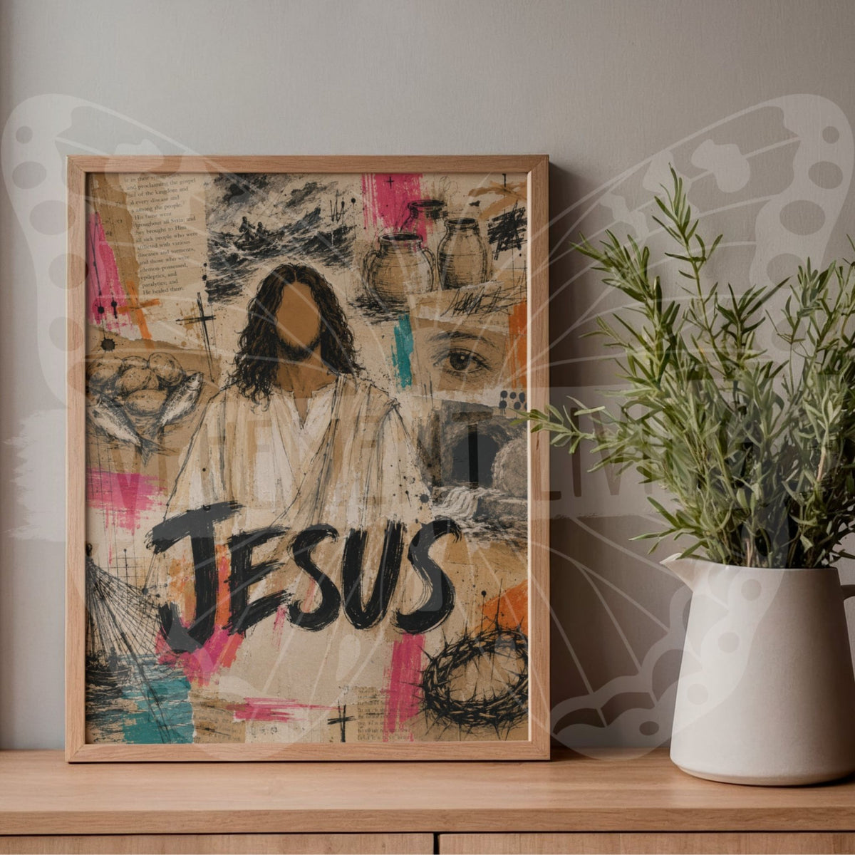 JESUS Miracles Digital Print