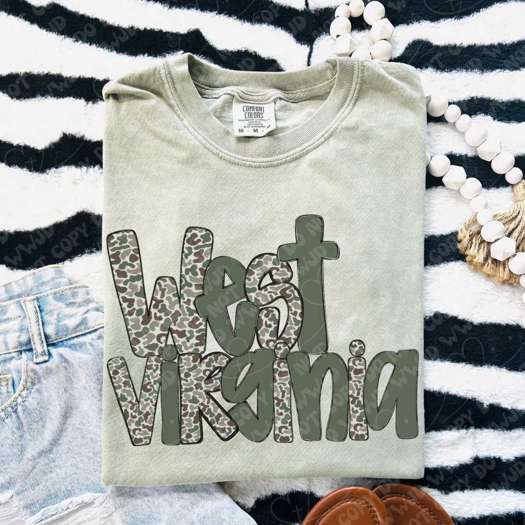 West Virginia Camo digital design