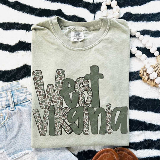 West Virginia Camo digital design