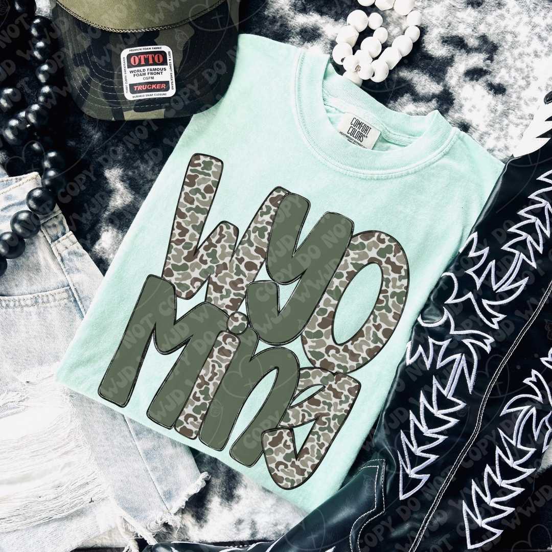 Wyoming Camo digital design