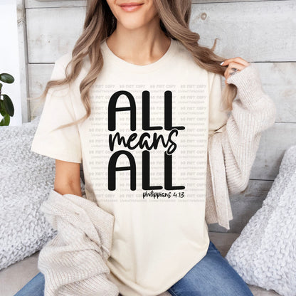 All Means All digital design