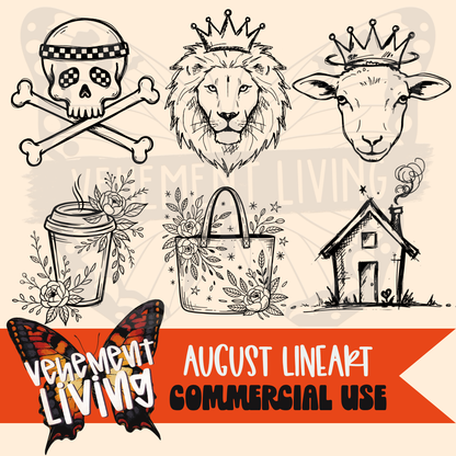 August 2026 Lineart