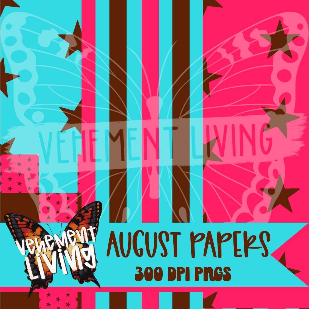 August 2026 Clipart + Papers