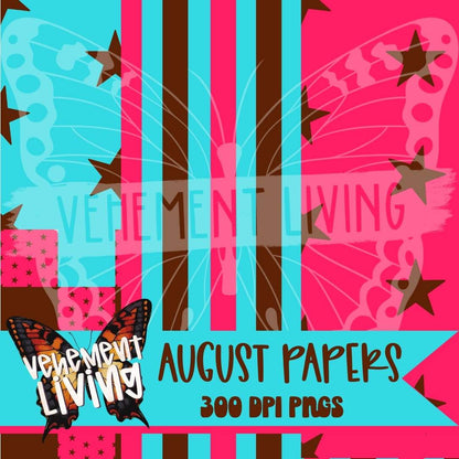 August 2026 Clipart + Papers