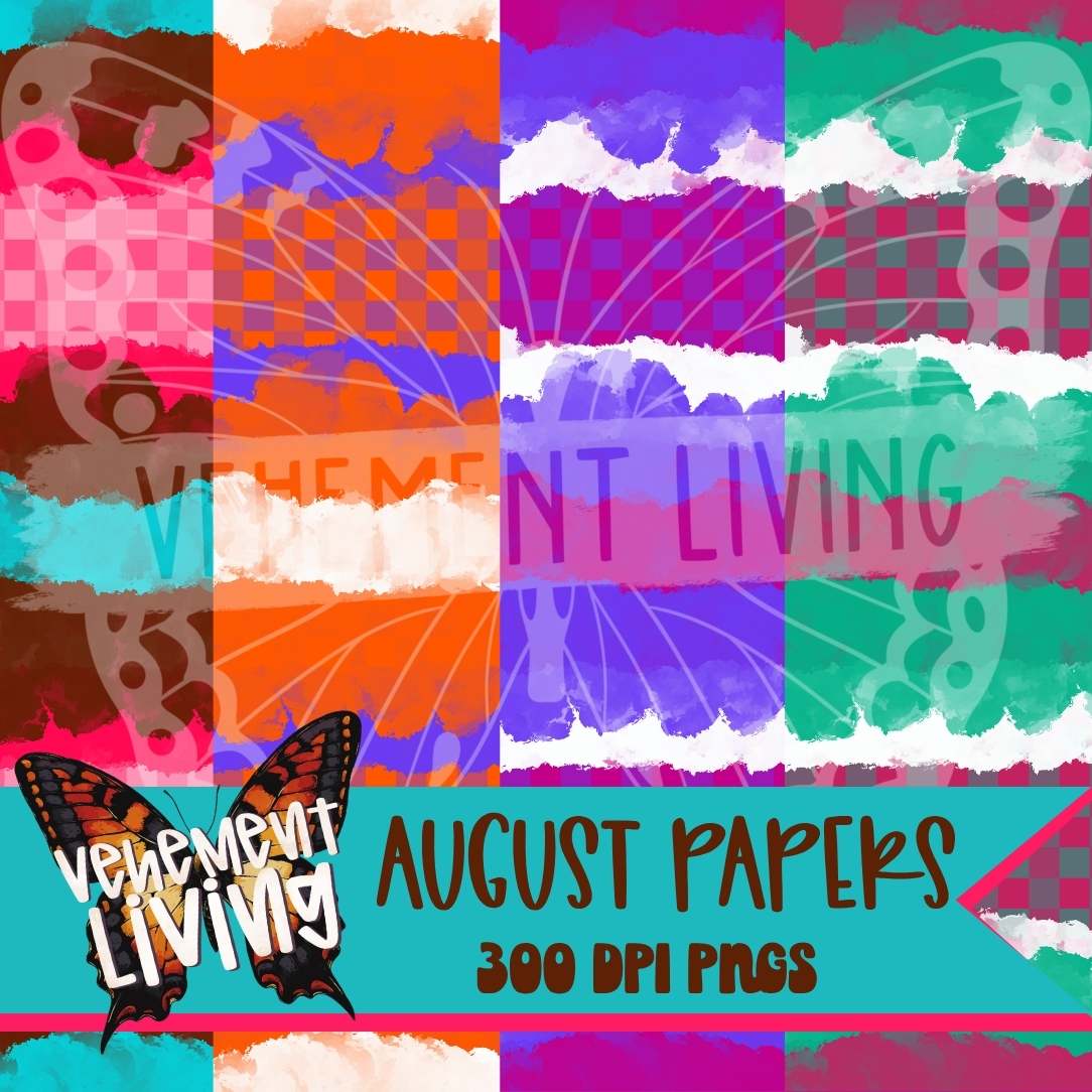 August 2026 Clipart + Papers