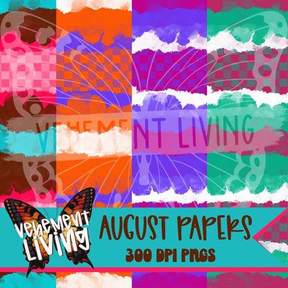 August 2026 Clipart + Papers