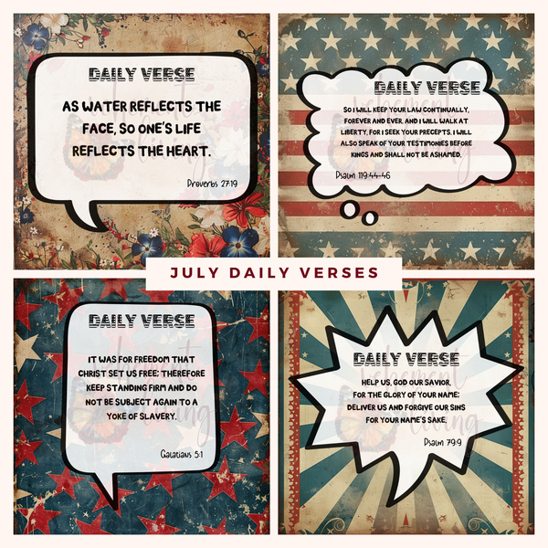 2024 July Daily Bible Verses – Vehement Living