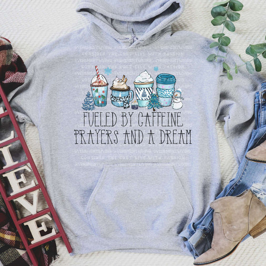 Fueled by Caffeine a prayer and a dream