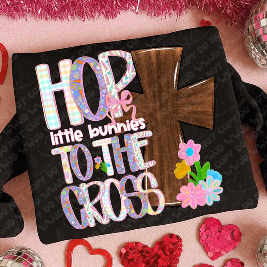 Hop Little Bunnies to the Cross digital design