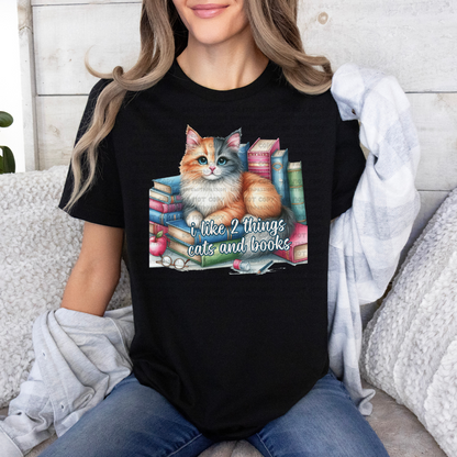 I Like Cats and Books digital design