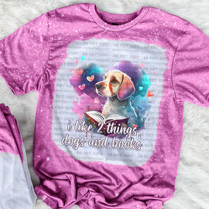 I Like Dogs and Books digital design