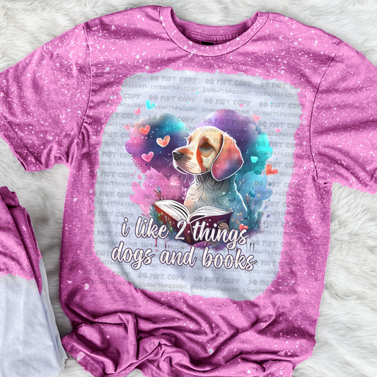 I Like Dogs and Books digital design