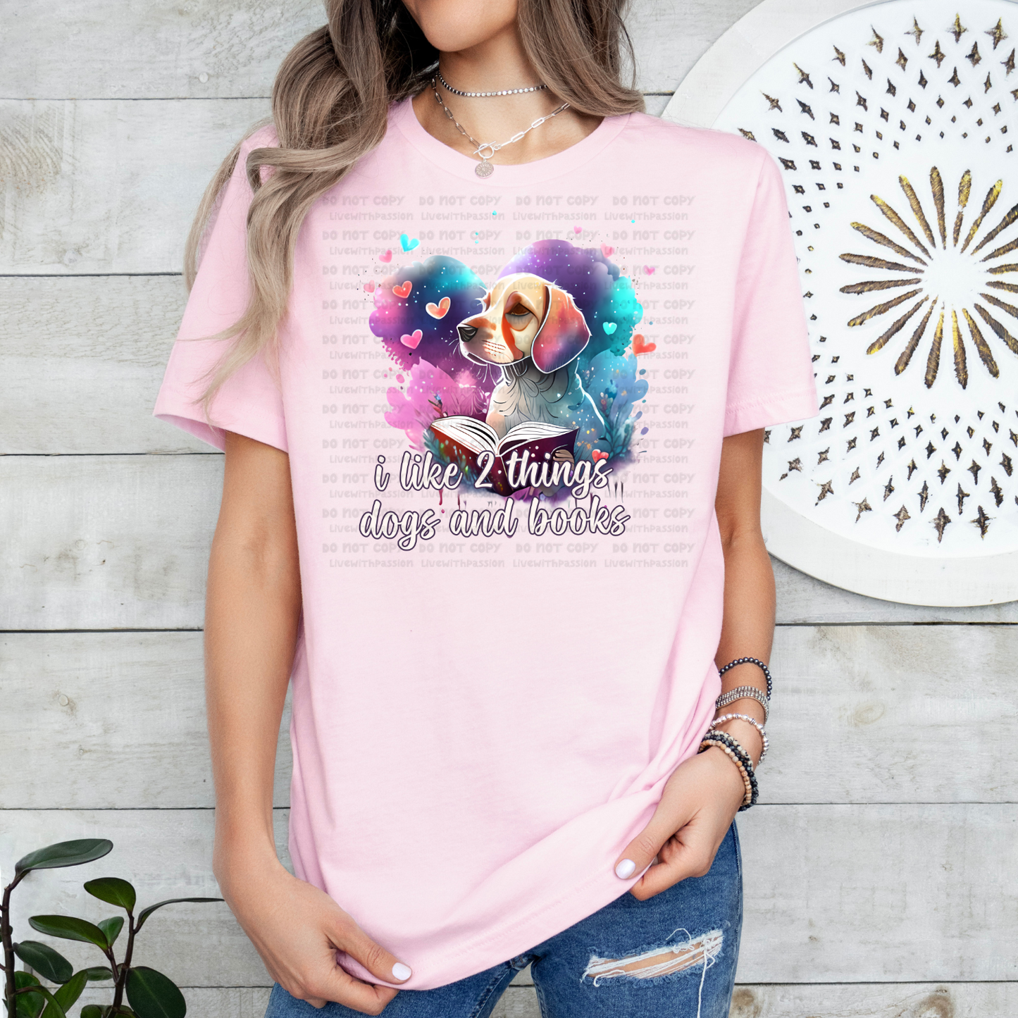 I Like Dogs and Books digital design