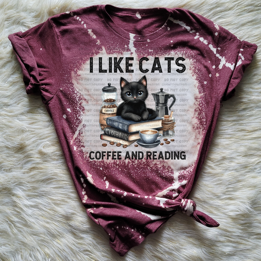 I Like Cats, Coffee and Reading digital design