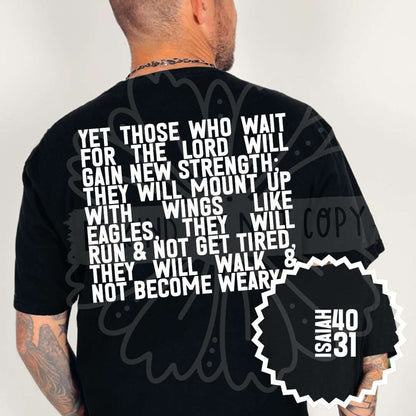Bible Verse Front & Back Designs