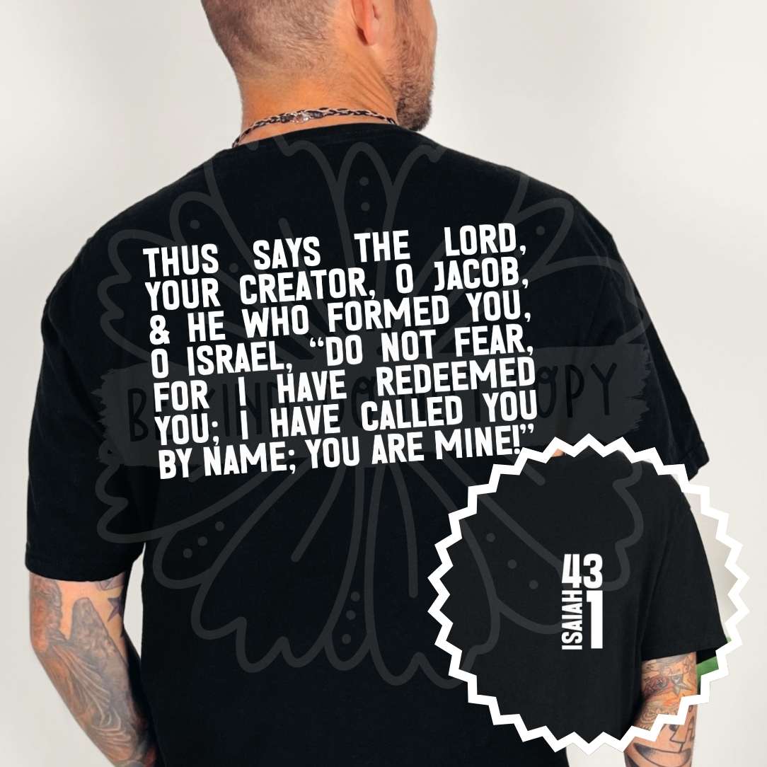 Bible Verse Front & Back Designs