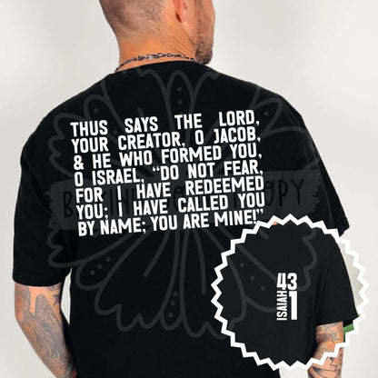 Bible Verse Front & Back Designs