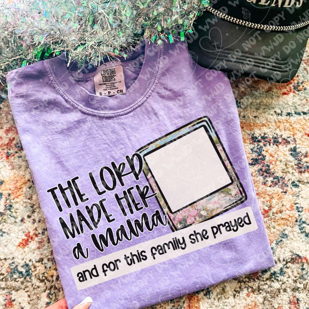 The Lord Made Her A Mama blank digital design