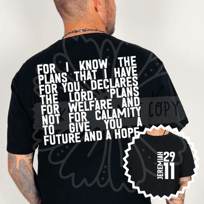 Bible Verse Front & Back Designs