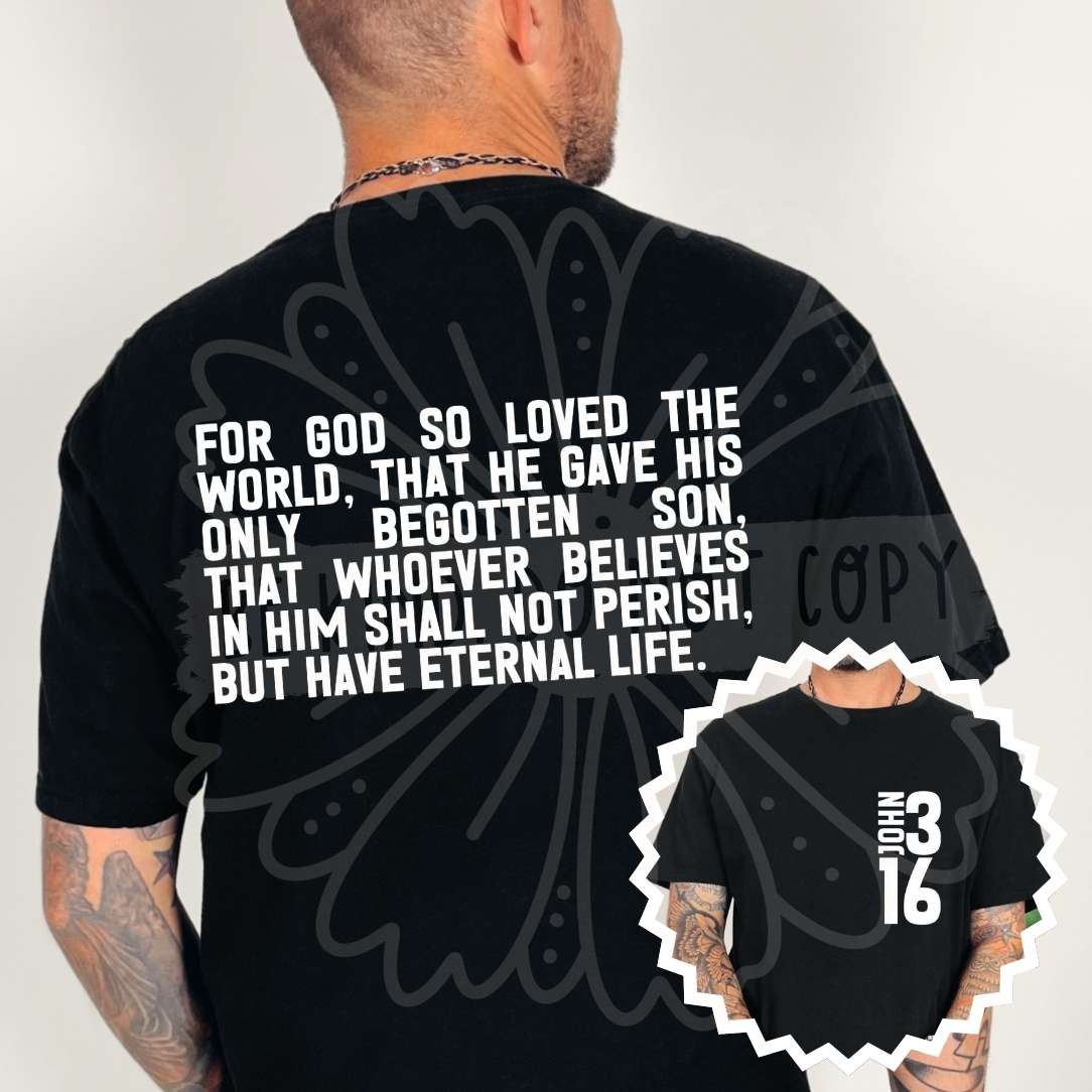 Bible Verse Front & Back Designs