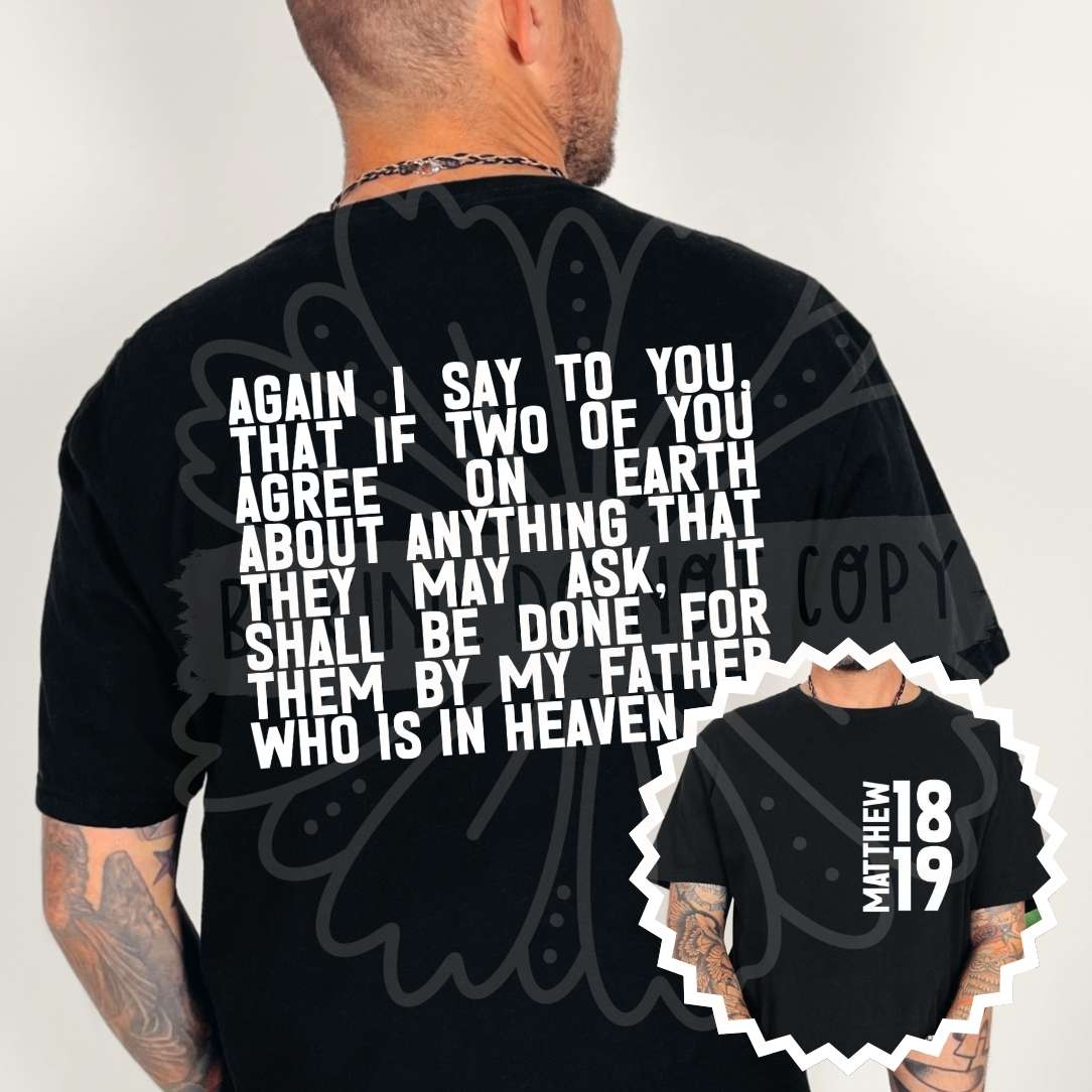 Bible Verse Front & Back Designs