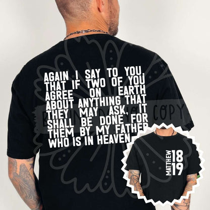 Bible Verse Front & Back Designs