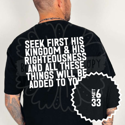 Bible Verse Front & Back Designs