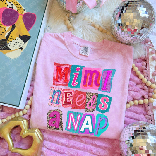 Mimi Needs a Nap digital design