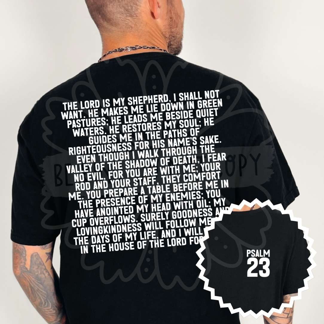 Bible Verse Front & Back Designs