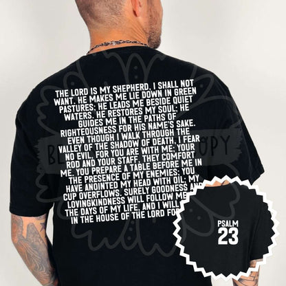 Bible Verse Front & Back Designs