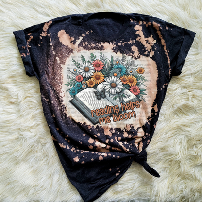 Reading Helps Me Bloom digital design