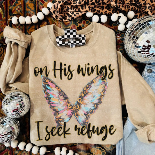 On His Wings digital design