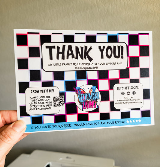 5x7 Custom Cards
