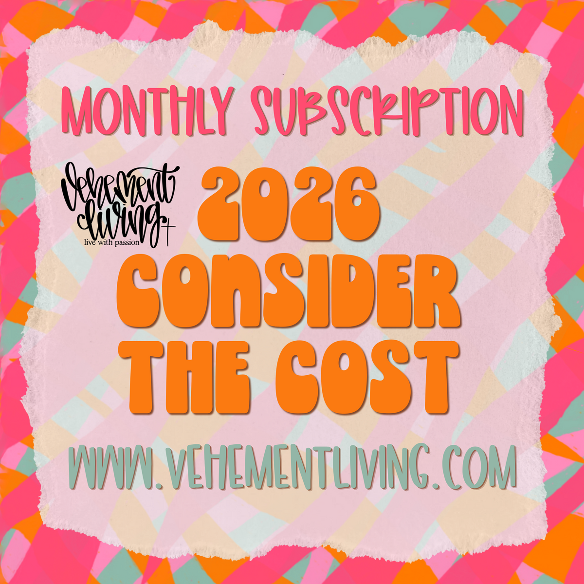 2026 Consider the Cost Exclusive YEARLY Collection