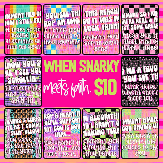 April Snarky Engagement Graphics