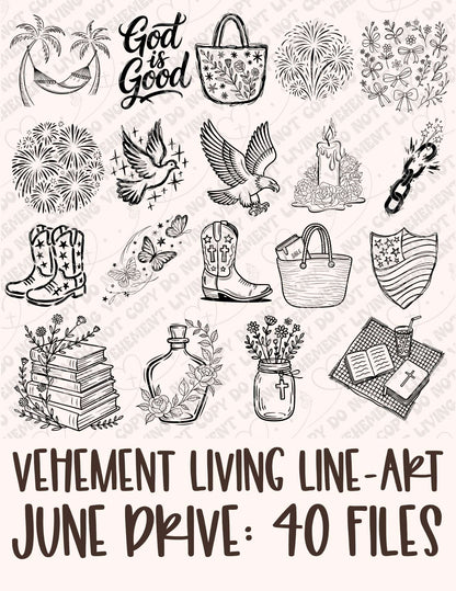 June 2026 Lineart
